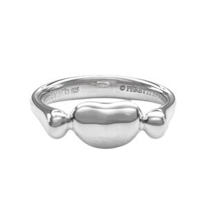 TIFFANY&Co. Tiffany Bean Ring, Mini, Elsa Peretti, SV925 7821, Silver, Women's